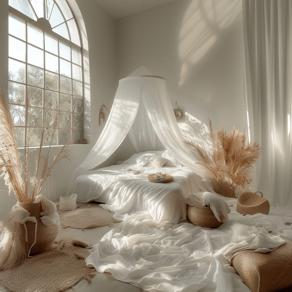 beds with mosquito nets
