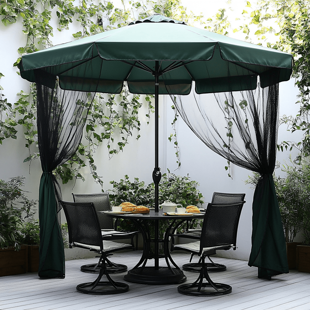 mosquito netting for a pergola