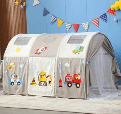 Mosquito-Guarded Tent Play Area